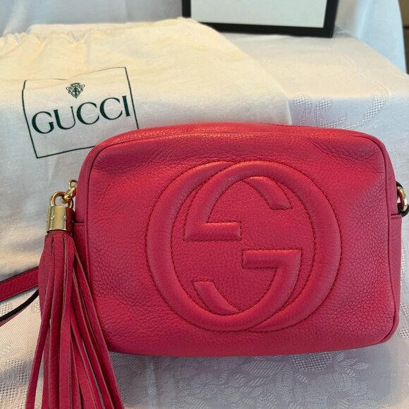 Gucci Soho Disco PINK Crossbody Bag - Picture 1 of 13